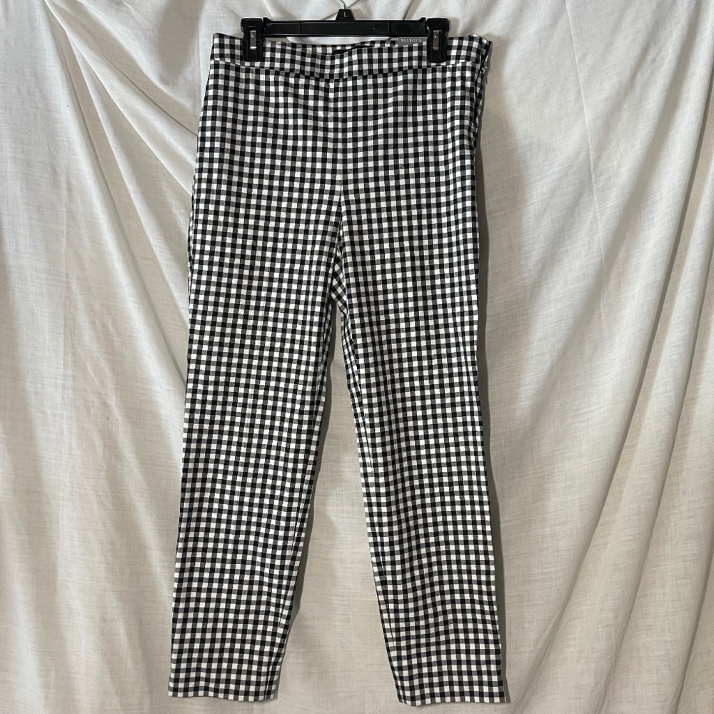TALBOTS CHATHAM ANKLE PANTS - SUNRISE GINGHAM Women’s size 6 New with Tags